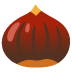 Chestnut emoji on Google