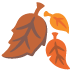 Fallen Leaf emoji on Google