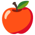 Red Apple emoji on Google