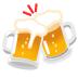 Clinking Beer Mugs emoji on Google