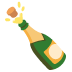 Bottle with Popping Cork emoji on Google