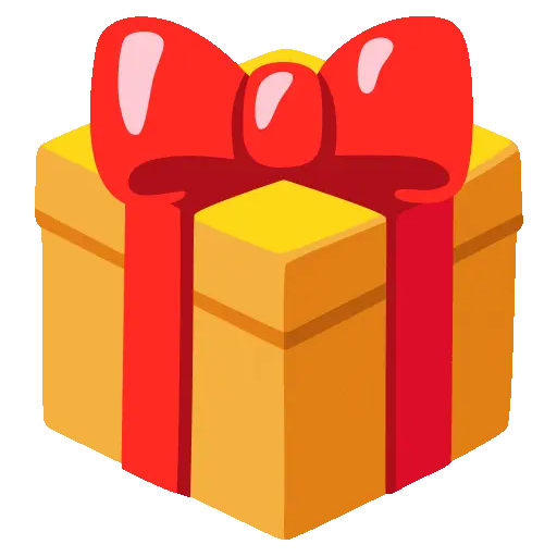 🎁 Wrapped Gift animated emoji for valentines