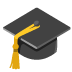 Graduation Cap emoji on Google