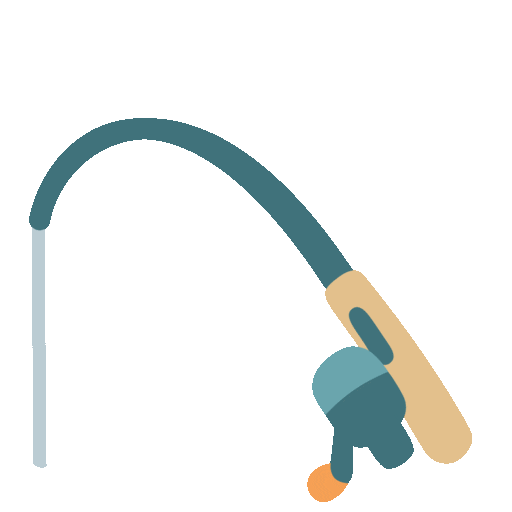 fishing pole animated