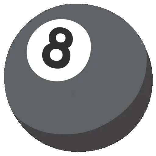 Pool 8-Ball emoji