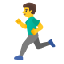 man running emoji on Google