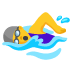 woman swimming emoji on Google