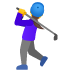 woman golfing emoji on Google