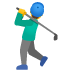 man golfing emoji on Google