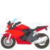 Motorcycle emoji on Google