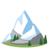Snow-capped Mountain emoji on Google