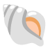 Spiral Shell emoji on Google