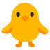 Front-Facing Baby Chick emoji on Google