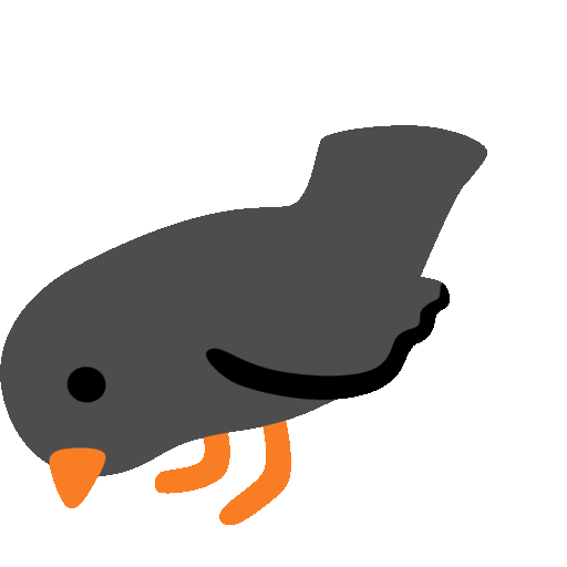 Black bird Noto Animated emoji