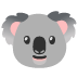 Koala emoji on Google