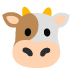 Cow Face emoji on Google
