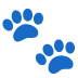Paw Prints emoji on Google