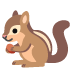 Chipmunk emoji on Google