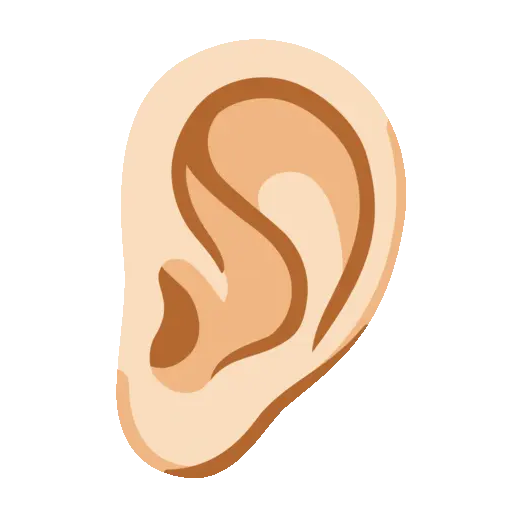 Ear animated emoji