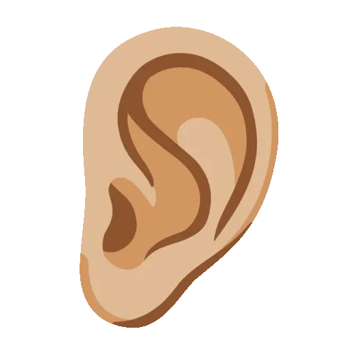 Ear animated emoji