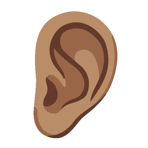 Ear animated emoji