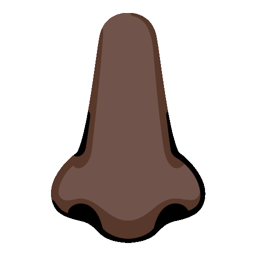 నల్ల చర్మం ముక్కు Noto Animated emoji