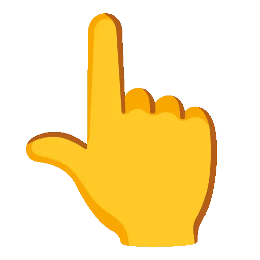 Backhand Index Pointing Up emoji