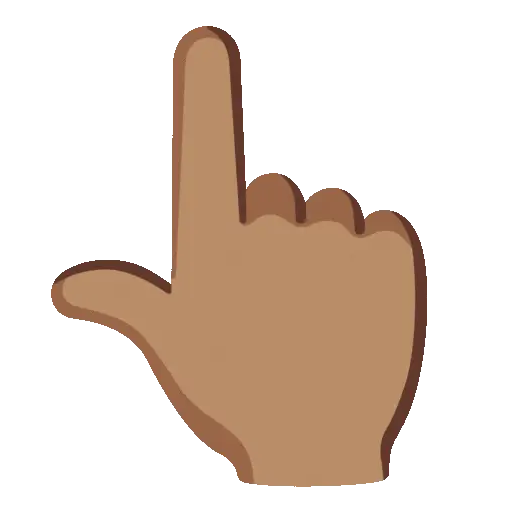 Point Up animated emoji
