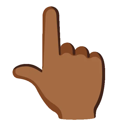 Point Up animated emoji