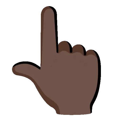 Point Up animated emoji