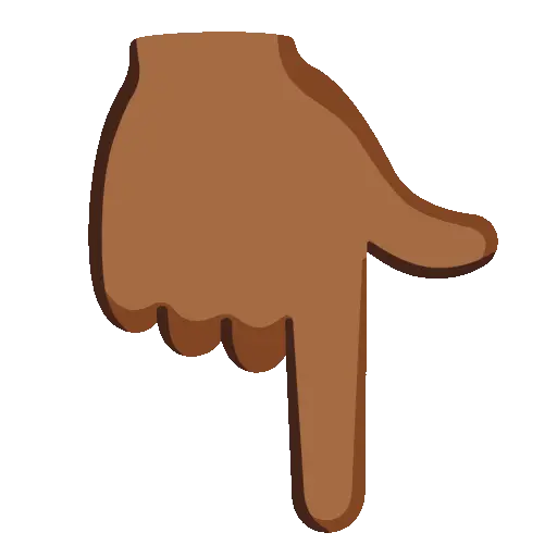 Point Down animated emoji