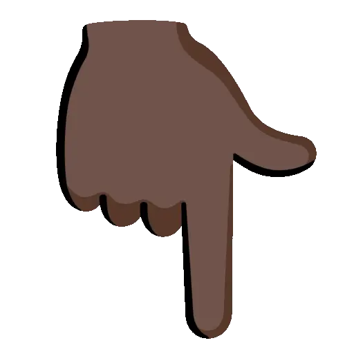 Point Down animated emoji