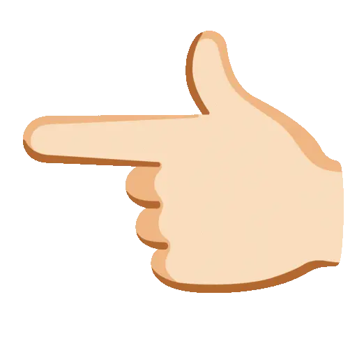 Point Left animated emoji