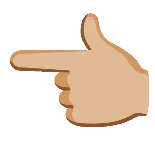 Point Left animated emoji
