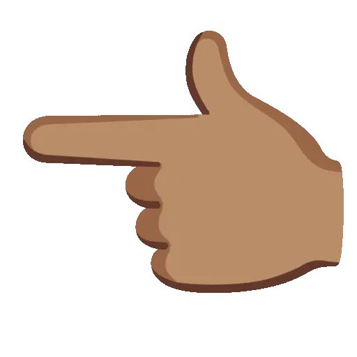 Point Left animated emoji