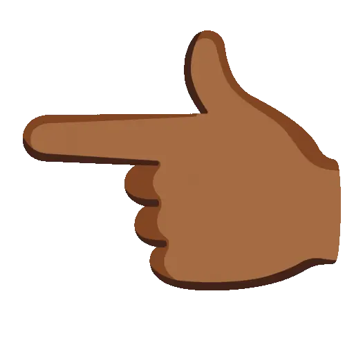 Point Left animated emoji