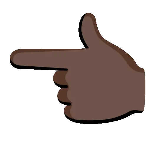 Point Left animated emoji