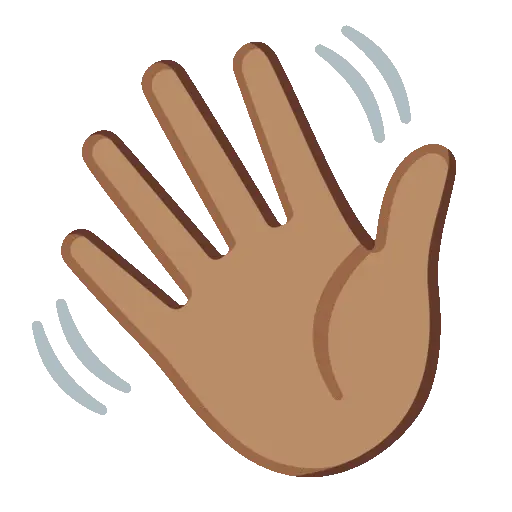 Wave animated emoji