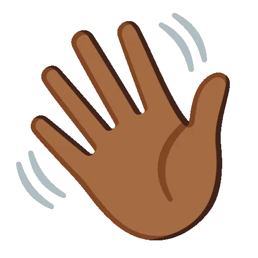 Wave animated emoji