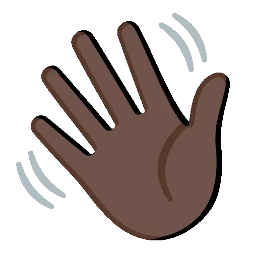 Wave animated emoji