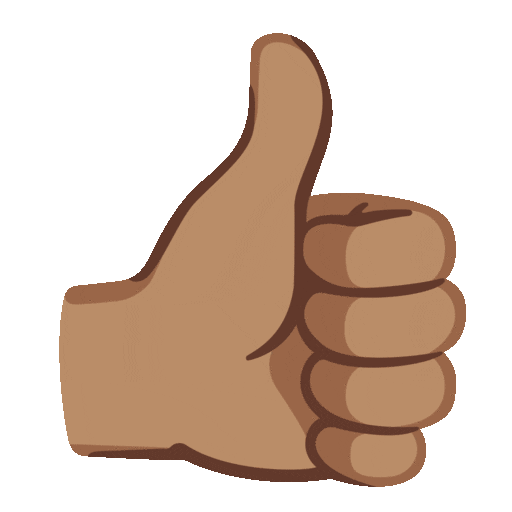 Thumbs Up: Medium Skin Tone Noto Animated emoji