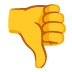 Thumbs Down emoji on Google