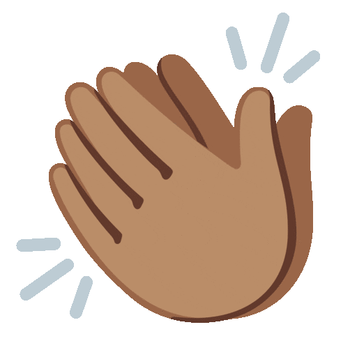 Clapping Hands Medium Skin Tone Noto Animated emoji