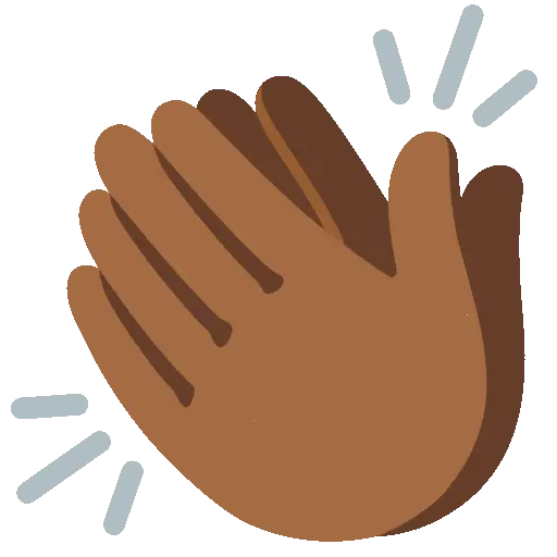 Clapping Hands: Medium-Dark Skin Tone
