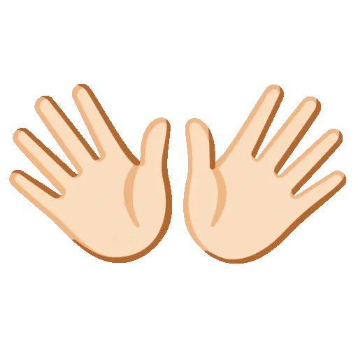 Open Hands animated emoji