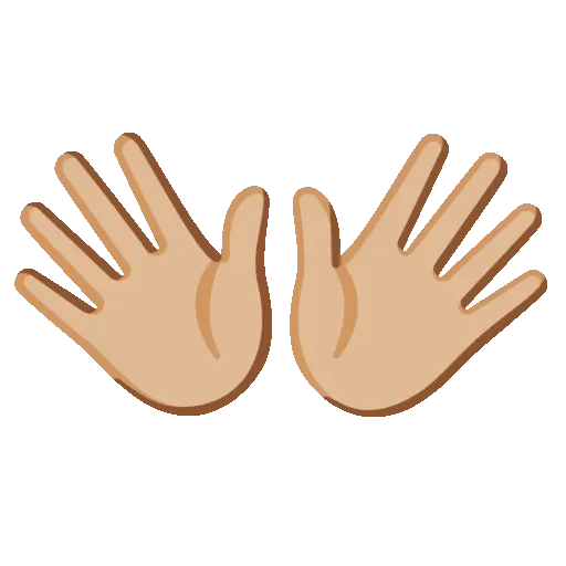 Open Hands animated emoji