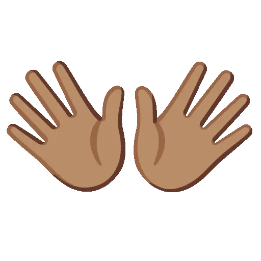 Open Hands animated emoji