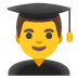 man student emoji on Google