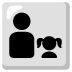 family: man, girl emoji on Google