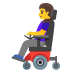 woman in motorized wheelchair emoji on Google